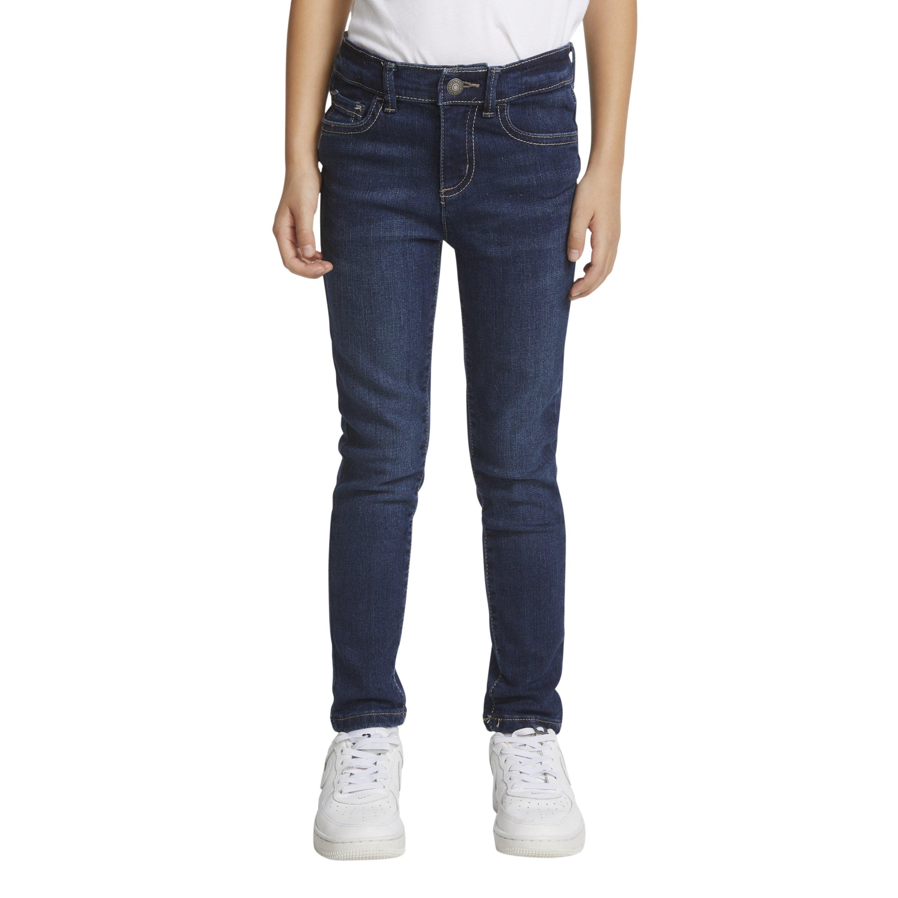 Levi's Little Girls' 710 Super Skinny Fit Slim Navy Wash Denim Jeans - NAVY